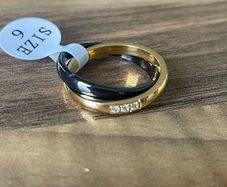 Ceramic stainless steel ring size 6,7,8,9