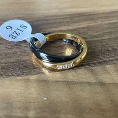 Ceramic stainless steel ring size 6,7,8,9
