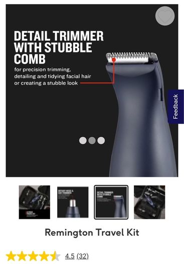 x2 Bundle - Brand New Remington Travel Kit - 13 Piece Set - RRP - 29.99 & Now Added - Wahl Power Plus Corded Hair Clipper x14 Piece Set