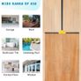 Floor Squeegee Outdoor Heavy Duty, 60cm Rubber Squeegee Broom with Long Handle 160cm for Cleaning Garage Courtyard Bathroom Shower Glass Window Tile Concrete Deck Marble Water Image 3