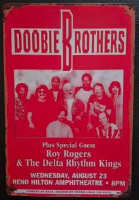 Doobie brothers , vintage style metal sign .