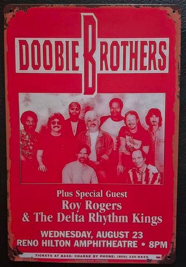 Doobie brothers , vintage style metal sign .