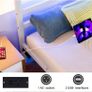 3ft Single Bed Frame with Headboard & LED Lights,Heavy Duty Metal Platform Bed Frame with Charging Station,Mattress Base/Strong Steel Slats Support/Under-bed Storage/Easy Image 4