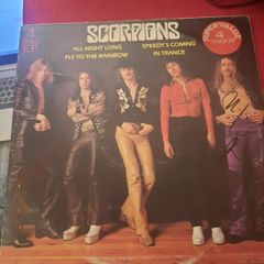 SCORPIONS: All Night Long 12" - UK Pressing 1979 (Autographed by Uli Jon Roth and Francis Buchholz)