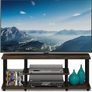 TURN-N-TUBE TV Stand, 3-Tier Entertainment Center with Open Shelves, TV Console for TV up to 50 Inch, for Living Room, Bedroom, Columbia Walnut Image 2