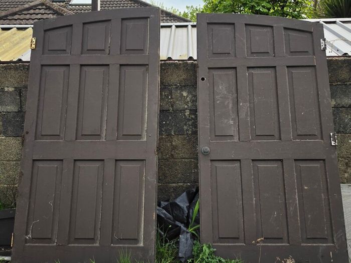 solid wood garage doors