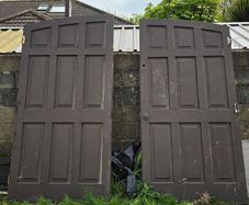 solid wood garage doors