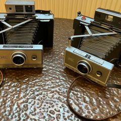 2x Polaroid Land Cameras 240 and 350 models