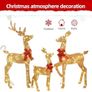 3 Piece 2D Lighted Christmas Deer Family Set Image 4