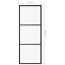 Sliding Door with Hardware Set ESG Glass&Aluminium 76x205 cm Image 6
