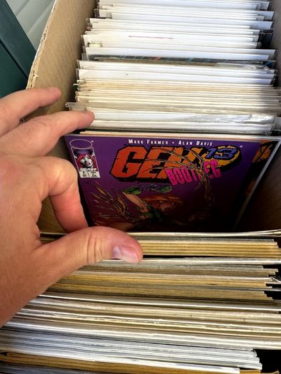 Image Long Comic Box w 275 comics for Sale