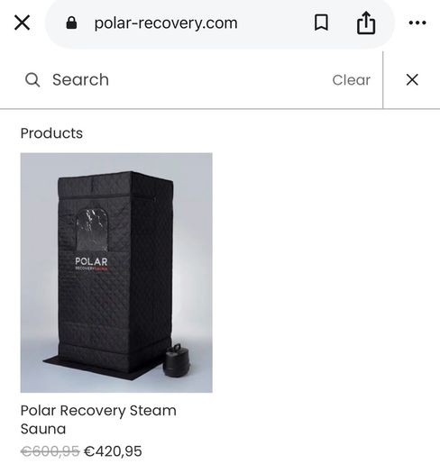 Polar Recovery Steam Sauna