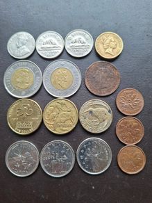 A Lot of 16 coins from Canada (1890-2010)
