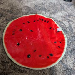 Watermelon design plush play mat