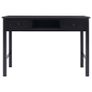 Writing Desk Black 110x45x76 cm Wood Image 4