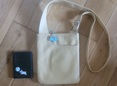 Vintage Radley Leather Crossbody Bag & Free Passport Cover