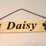 Door Kennel Wooden Hanging Sign Plaque with dog puppy name Image 4