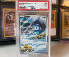 Piplup Illustration Rare Pokemon Card PSA 9