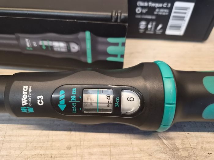 Wera Click-Torque C3 Set Torque Wrench Set, 40 To 200 Nm, 1/2 in Drive