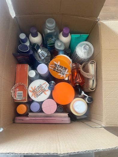 Box of cosmetics