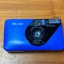 Konica EU-Mini 35mm Point & Shoot Film Camera Rare Blue Unit With Case Flash Tested. Image 4