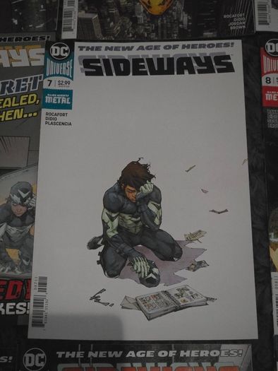 Sideways DC Metal Comics