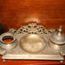 Brass inkwell (29cm x 12cm) Image 7