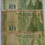 Vintage Ireland Irish 1 pound Banknote Note Queen Meabh Image 2