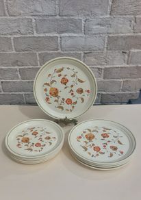 Fabulous Set of Five Dinner Plates and Five Breakfast Plates by Arklow Pottery in the Brendan Erin Stone, Unknown Pattern Name