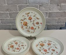 Fabulous Set of Five Dinner Plates and Five Breakfast Plates by Arklow Pottery in the Brendan Erin Stone, Unknown Pattern Name