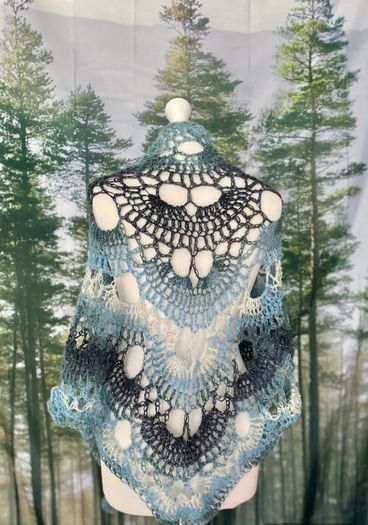 handmade crochet shawl