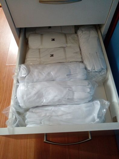 White gloves