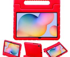 For Samsung Galaxy Tab S6 Lite 2024 Kids Case Shockproof Cover With Stand - Red