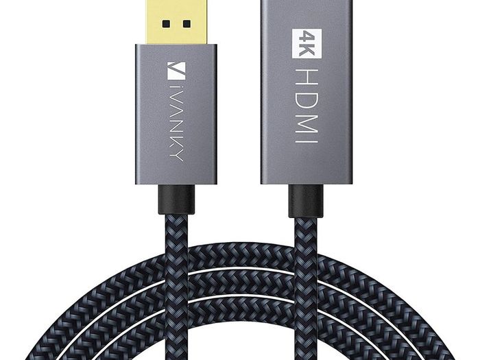 iVANKY 4.5M Active DisplayPort (Male) to HDMI (Male) UHD (4K@60Hz) Gold-Plated/Nylon-Braided Cable (Brand New/Warranty)