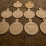 wooden xmas bobble heart Image 2