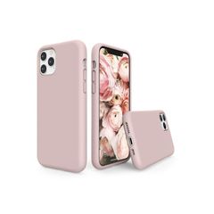 Liquid Silicone Case For iPhone 11 Pro Luxury Thin Soft Phone Cover New Pink Sand - FHT3IP11PLK