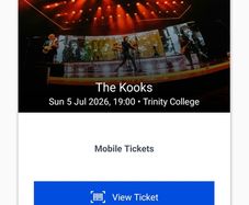Kooks Concert July 5th