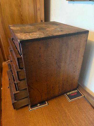 Antique petit watch makers workshop drawers c1890