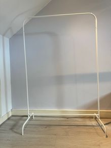 Ikea MULIG clothes rack white barely used