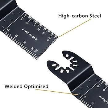 FREE EXPRESS SHIPPING 50Pcs Oscillating Tool Blades Professional Universal Oscillating Saw Blades Wood Multitool Blades Compatible with Dewalt, Milwaukee, Makita, Ryobi, Rockwell, Bosch (FREE SHIPPING)