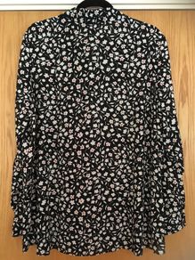 Floral Print Opaque Chiffon Shirt 20 New