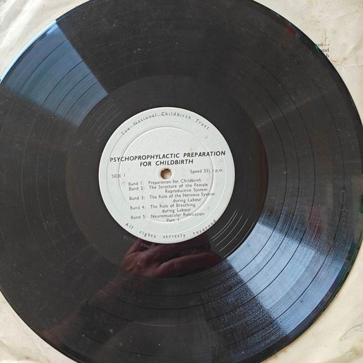 Medical interest vinyl record "Psychoprophylactic Preparation For Childbirth" from 1961, midwifery interest in