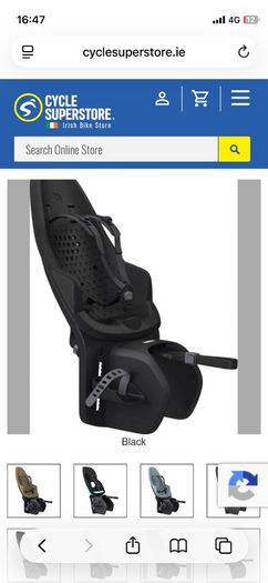 Thule Yepp 2 Maxi Rack-Mounted Child Seat