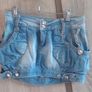 tulip style jeans mini skirt size fits Xs s worn once Image 3