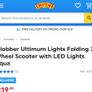 Globber Ultimum Lights Folding Scooter, Boys and Girls 5+ to Adult Image 8