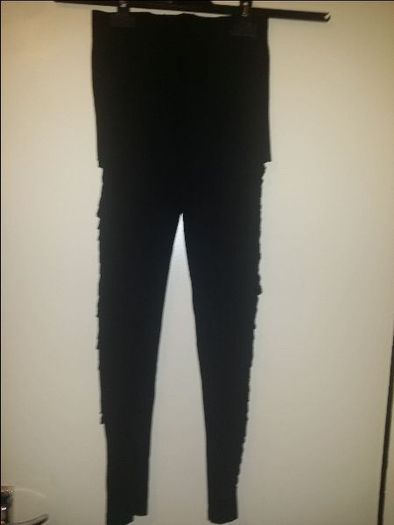 Oasis black fancy ripped leggins size XS  UK8 EUR36 Postage included