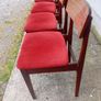mid century teak dining chairs x4 Image 3