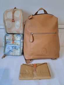 Pacapod leather changing bag/backpack