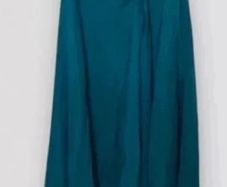 Coast Symphony 100% Silk Maxi Dress Teal Green UK 16