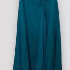 Coast Symphony 100% Silk Maxi Dress Teal Green UK 16